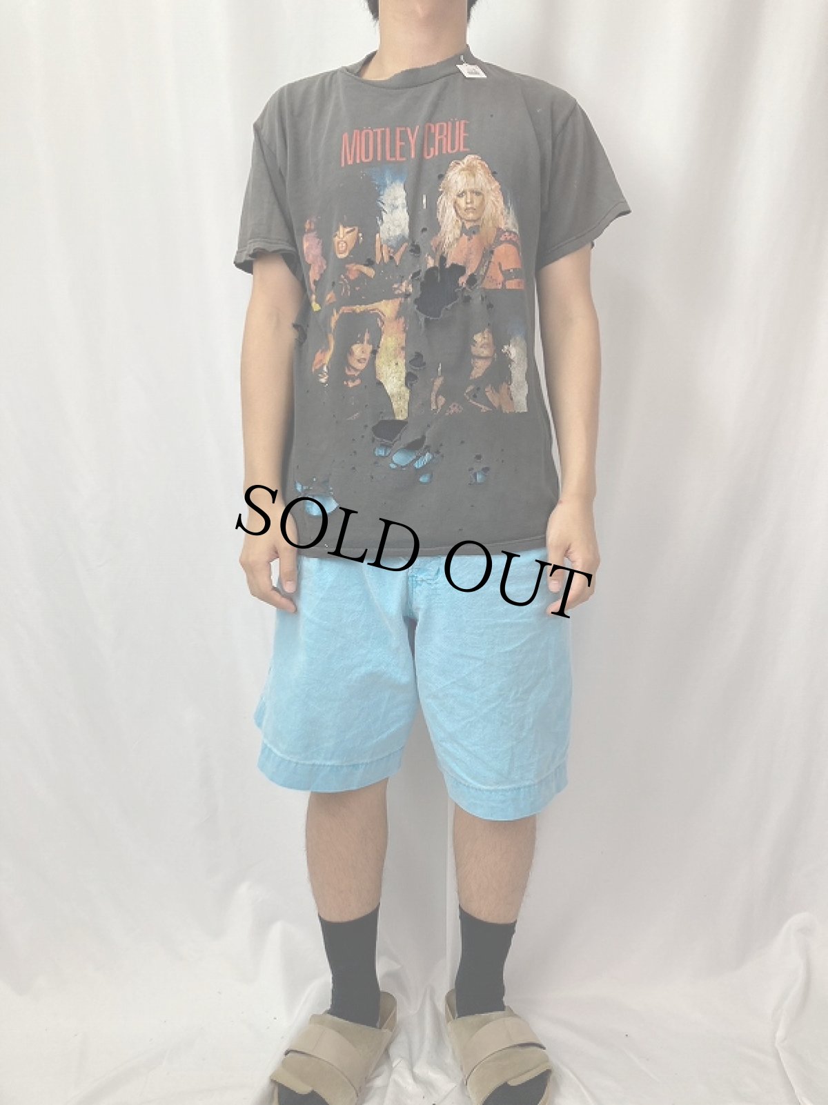 画像2: MOTLEY CRUE ヘヴィメタルバンドTシャツ BLACK (2)