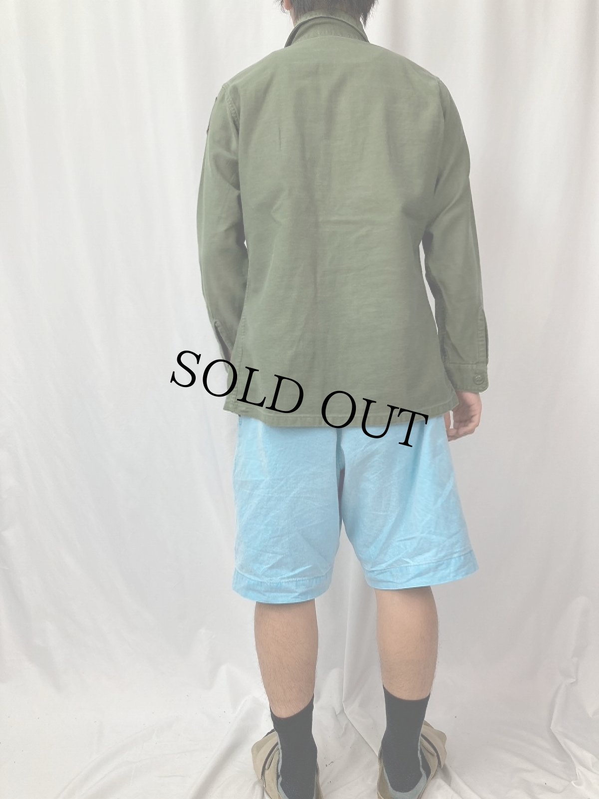 画像4: 60's U.S.ARMY パッチ付き ユーティリティシャツ (4)