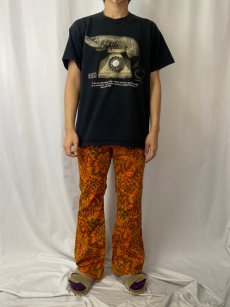 画像2: 90's SALVADOR DALI "Lobster Telephone" アートプリントTシャツ L (2)