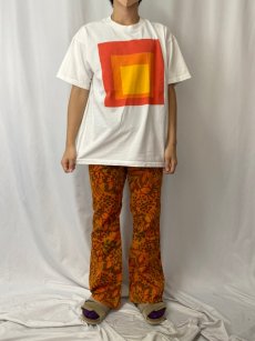 画像2: 90's Josef and Anni Albers USA製 アートプリントTシャツ L (2)