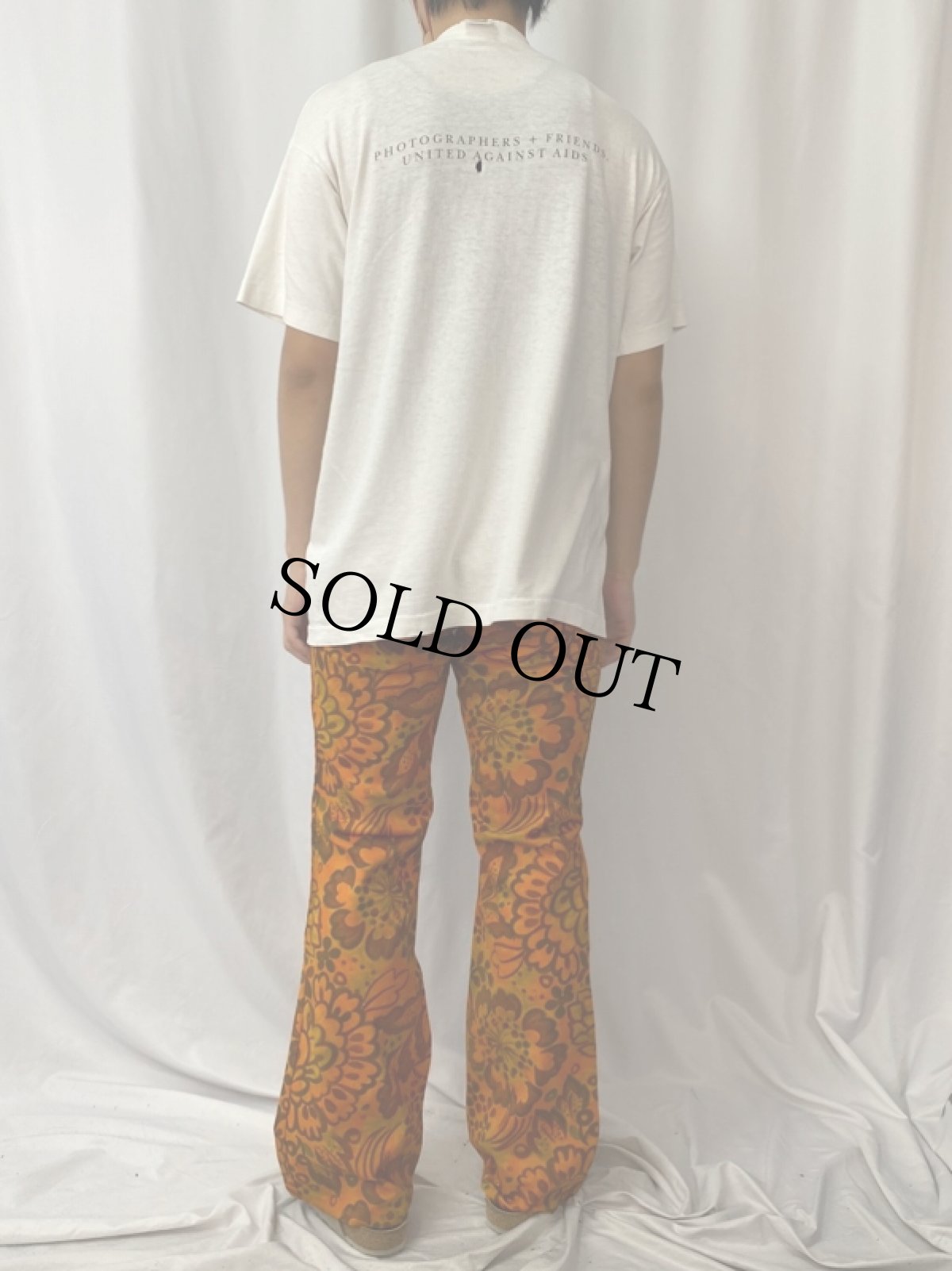 画像4: 90's Barbara Kruger USA製 "FOTOFOLIO UNITED AGAINST AIDS" エイズ撲滅プリントTシャツ L (4)