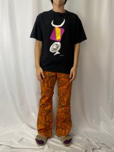画像2: Joan Miro アートプリントTシャツ L (2)