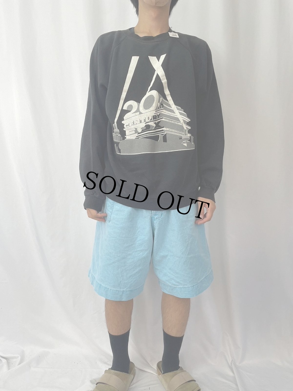 画像2: 80's USA製 20th CENTURY FOX 映画スタジオ プリントスウェット XL (2)