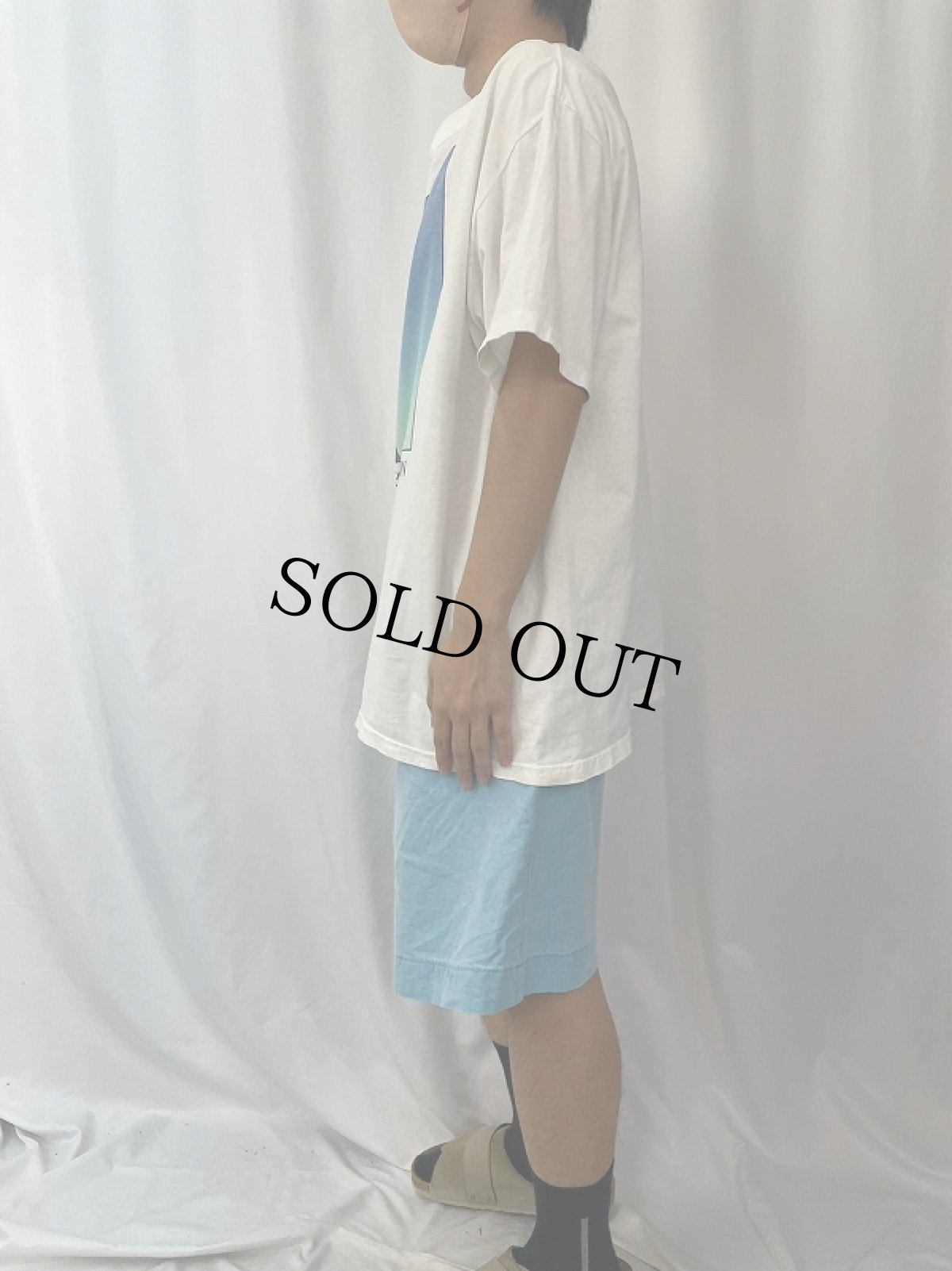 画像3: 90's Richard Stain "Man Reaching For A Star" アートプリントTシャツ XXL (3)