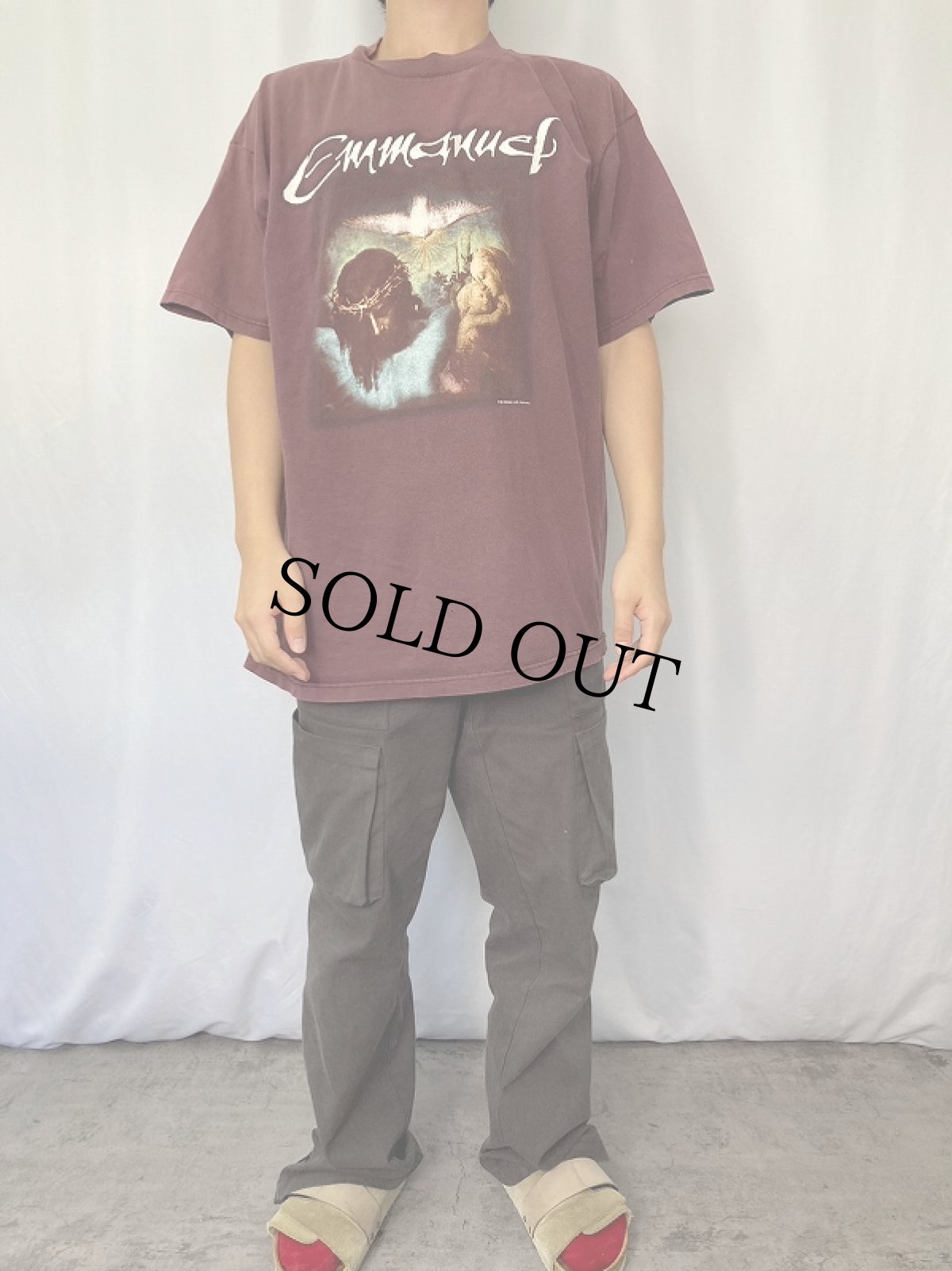 画像2: 【お客様お支払い処理中】90's "Emmanuel" バンドプリントTシャツ XL (2)