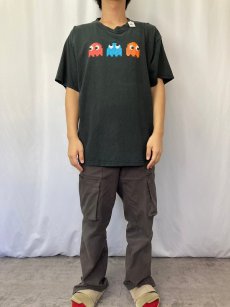 画像2: PAC-MAN ビデオゲーム キャラクタープリントTシャツ BLACK XL (2)