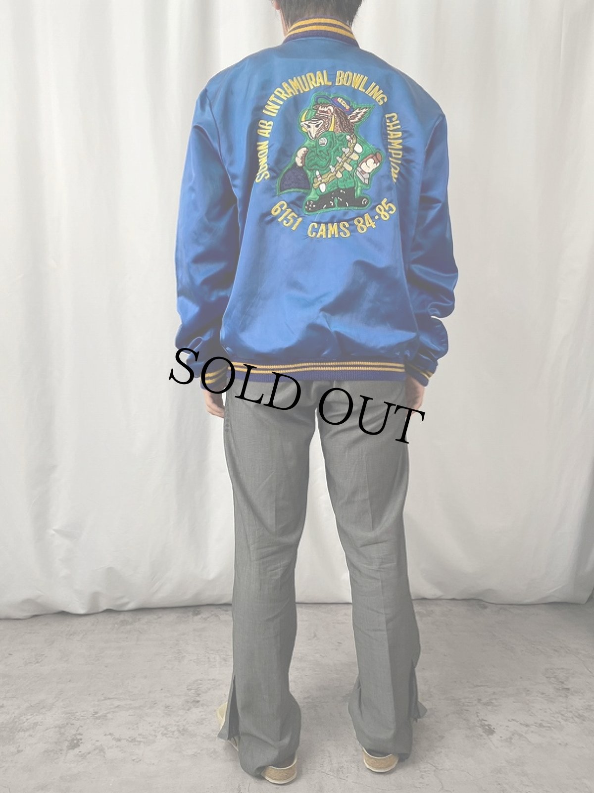 画像3: 【SALE】 80's "SUWON AB INTRAMURAL BOWLING CHAMPIONS" 刺繍ブルゾン (3)