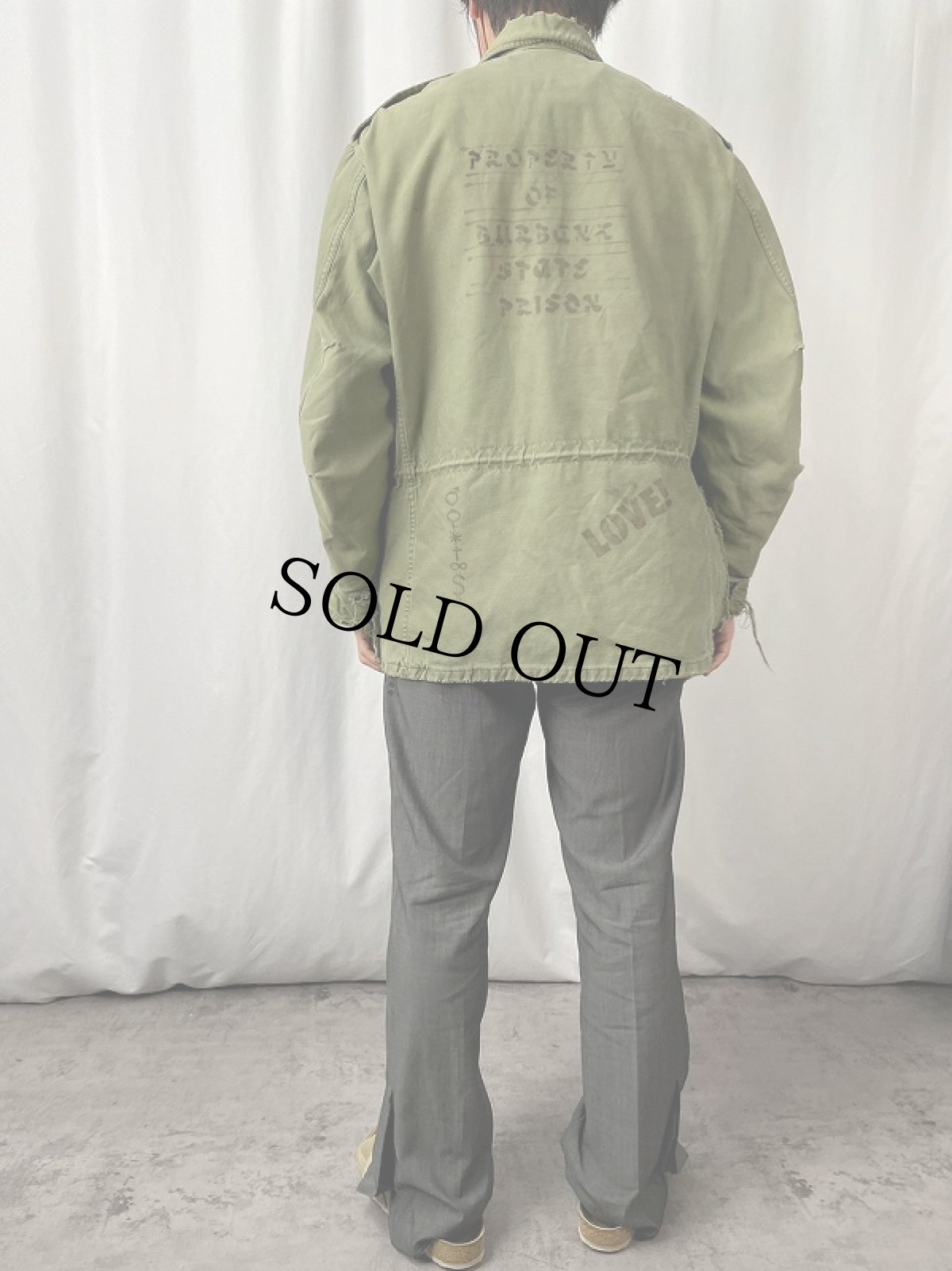 画像3: 60's U.S.ARMY M-51 ハンドペイント フィールドジャケット (3)