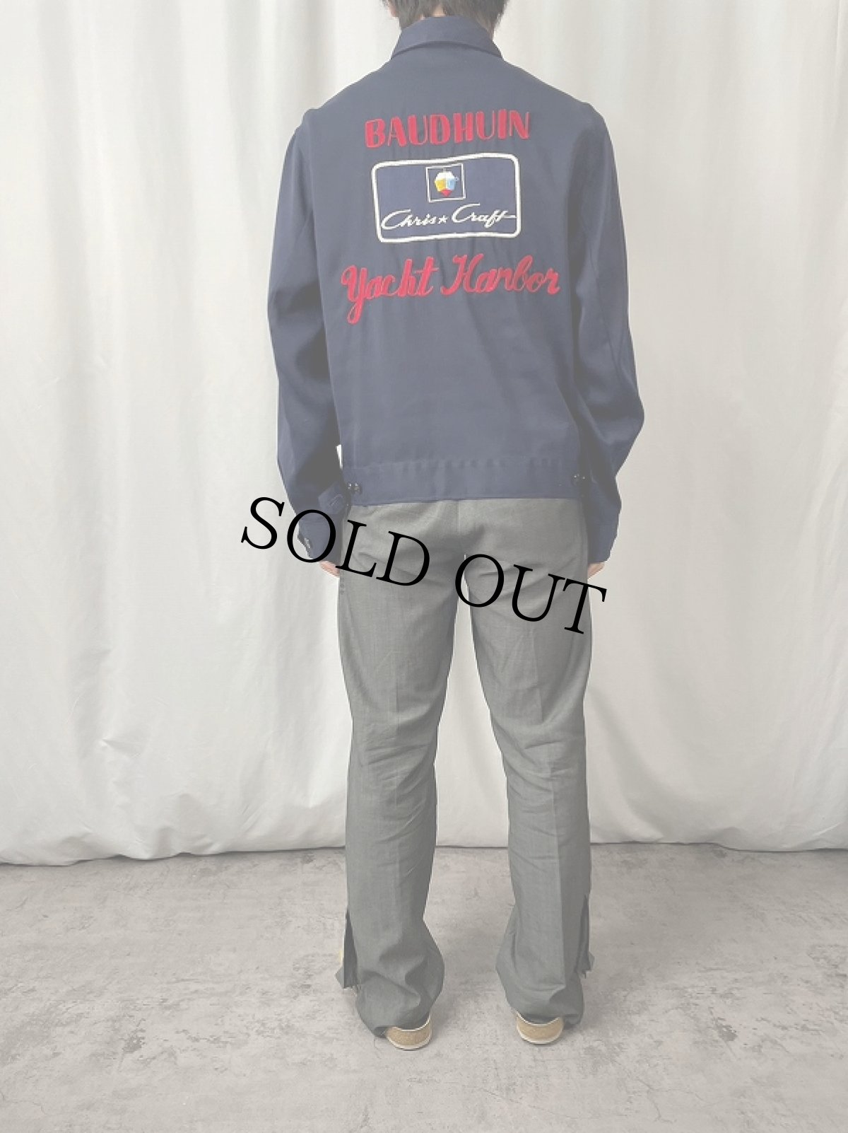 画像3: 70's TOPP MASTER チェーン刺繍 ワークジャケット size40 (3)