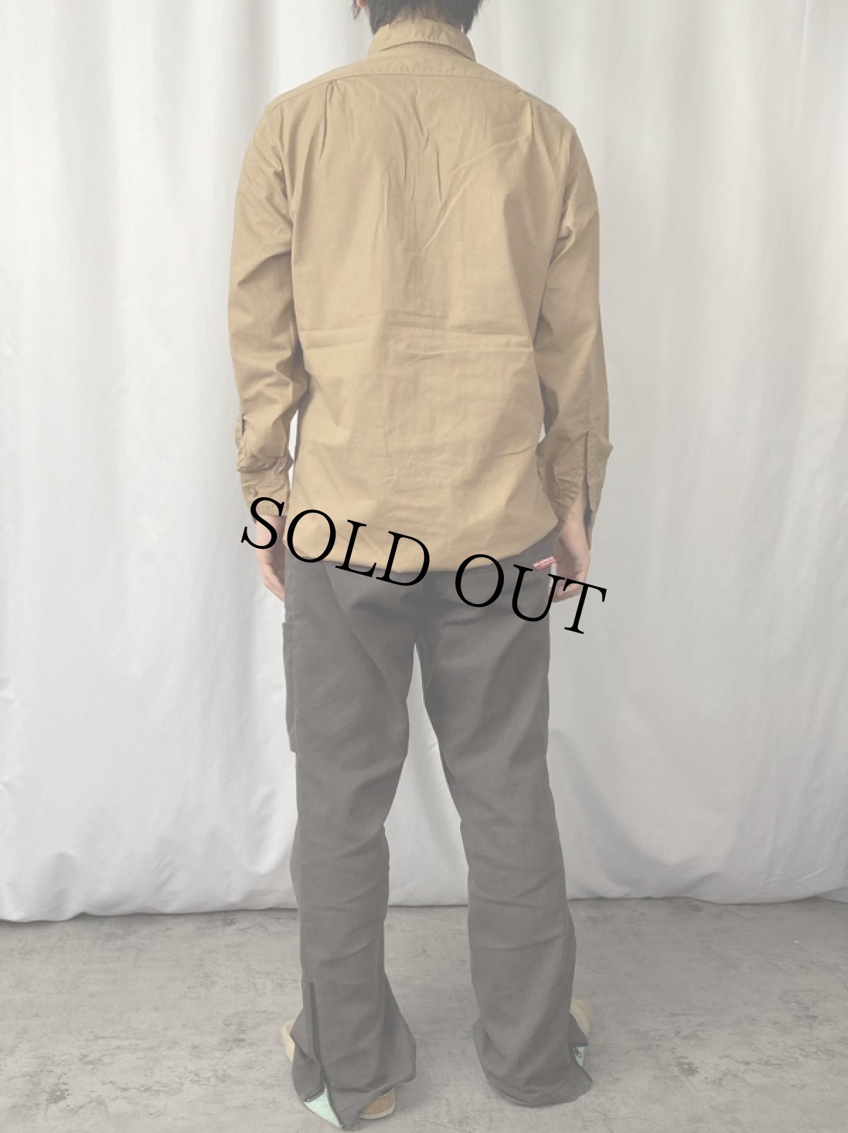 画像3: 40's Lee マチ付き コットンポプリンワークシャツ 15 (3)