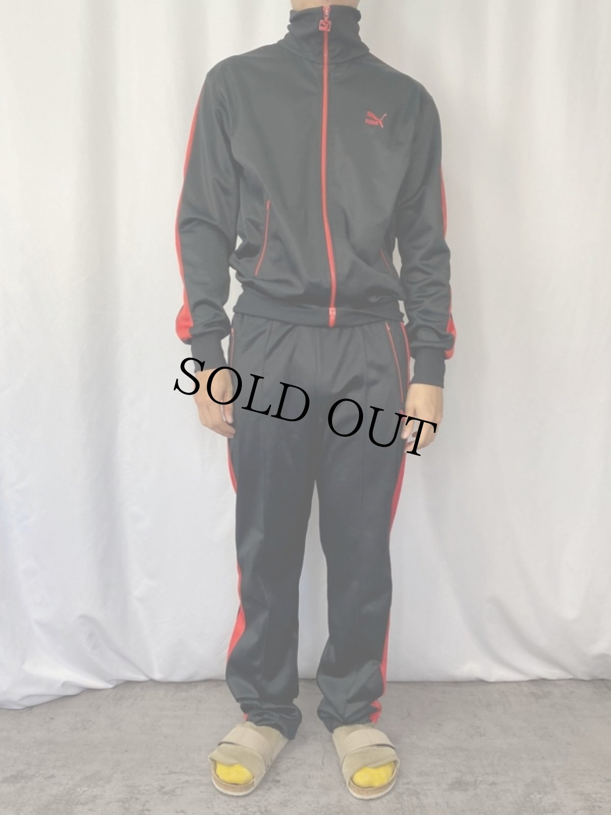 画像2: 80〜90's PUMA ロゴ刺繍 トラックジャケット/パンツ SETUP (2)