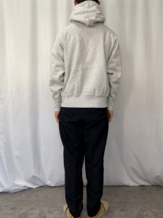 画像3: 90's USA製 REVERSE WEAVE TYPE "UNIVERSITY MINESOTA" スウェットフーディー M (3)