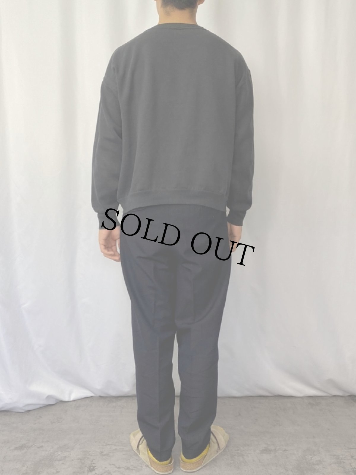 画像3: 90's USA製 "APPALACHIAN STATE UNIVERSITY" カレッジプリントスウェット BLACK XL (3)