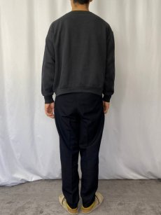 画像3: 90's USA製 "APPALACHIAN STATE UNIVERSITY" カレッジプリントスウェット BLACK XL (3)