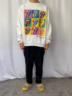 画像2: 80's The Rolling Stones CANADA製 ロックバンドプリントスウェット XL (2)