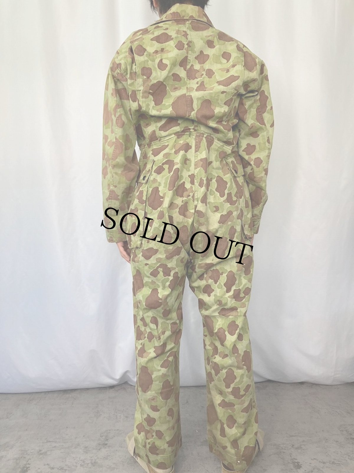 画像3: 40's USMC 13スター M-42 ダックハンターカモ HBTオールインワン SIZE36R (3)