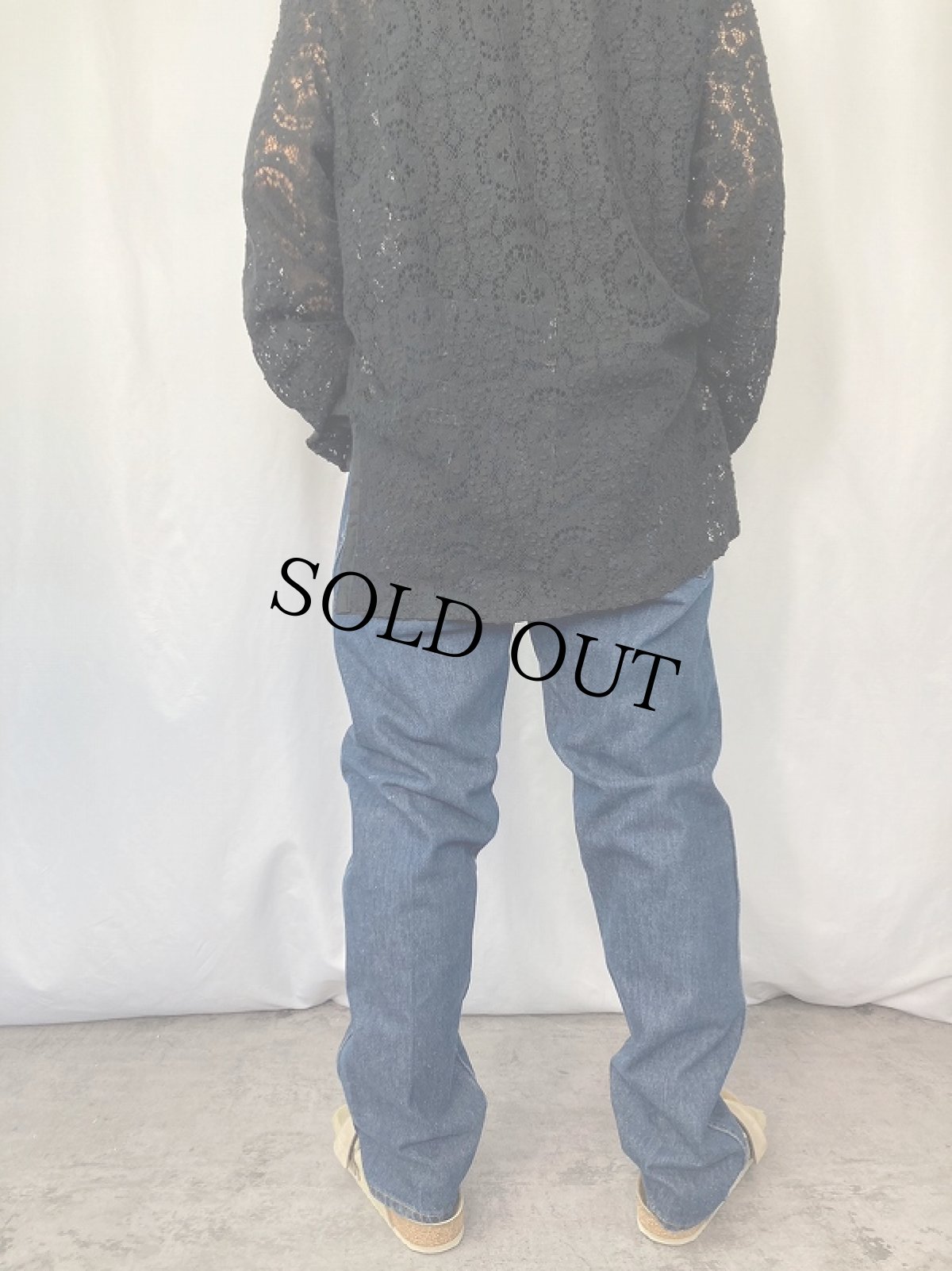 画像3: 60〜70's LEVI'S 606 BIGE オレンジタブ デニムパンツ W37 (3)