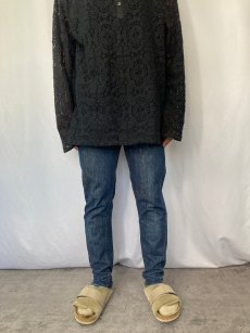 画像2: 60〜70's LEVI'S 606 BIGE 黒タブ デニムパンツ W30 (2)