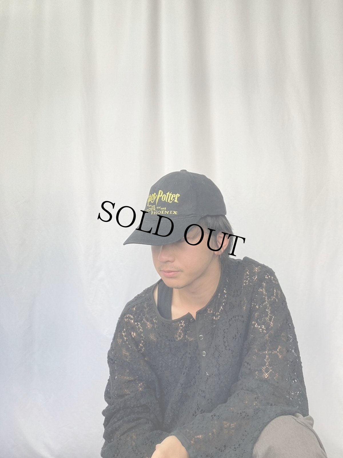 画像2: 2000's Harry Potter and the Order of the Phoenix 映画ロゴ刺繍キャップ BLACK (2)