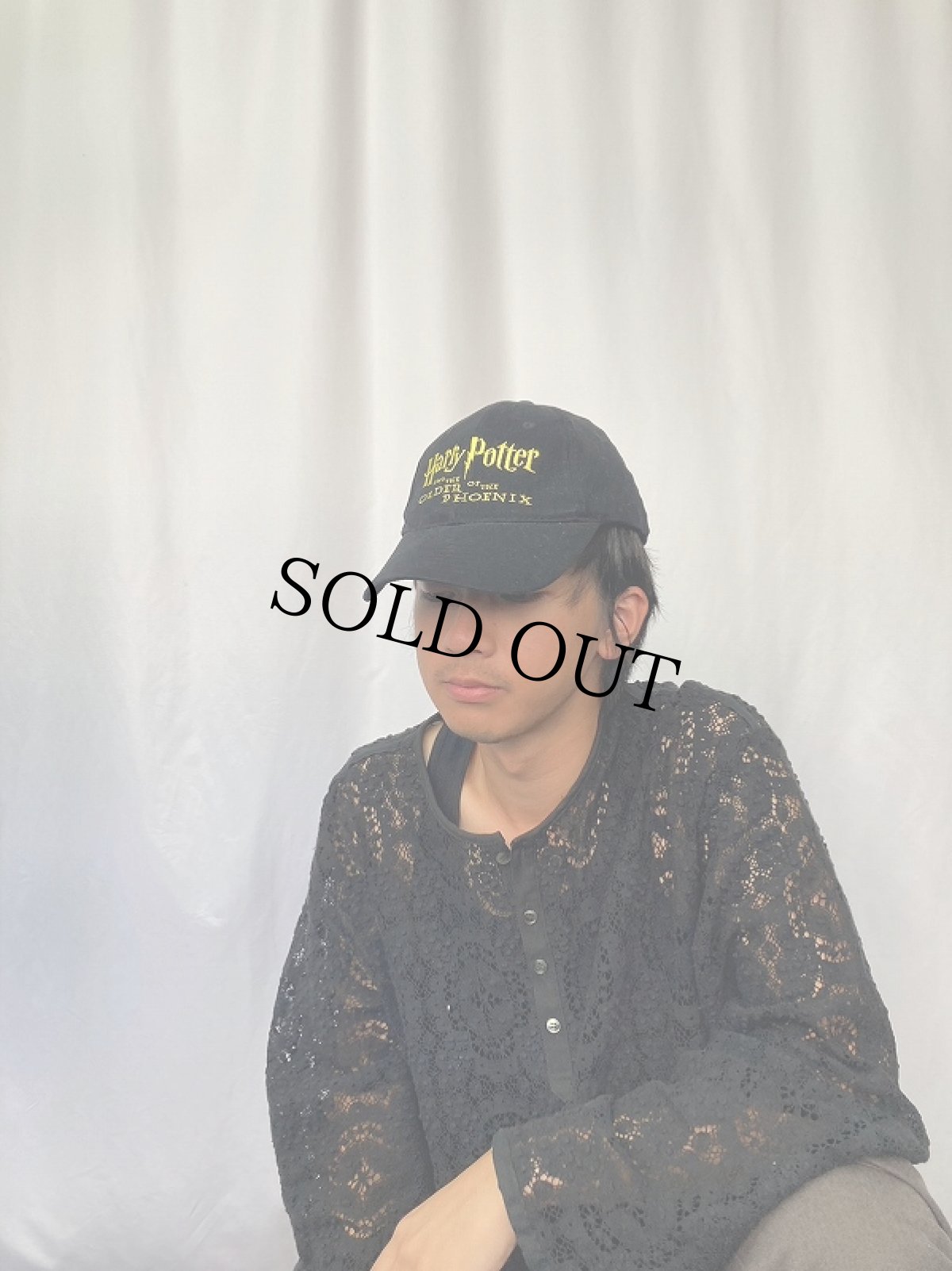 画像2: 2000's Harry Potter and the Order of the Phoenix 映画ロゴ刺繍キャップ BLACK (2)