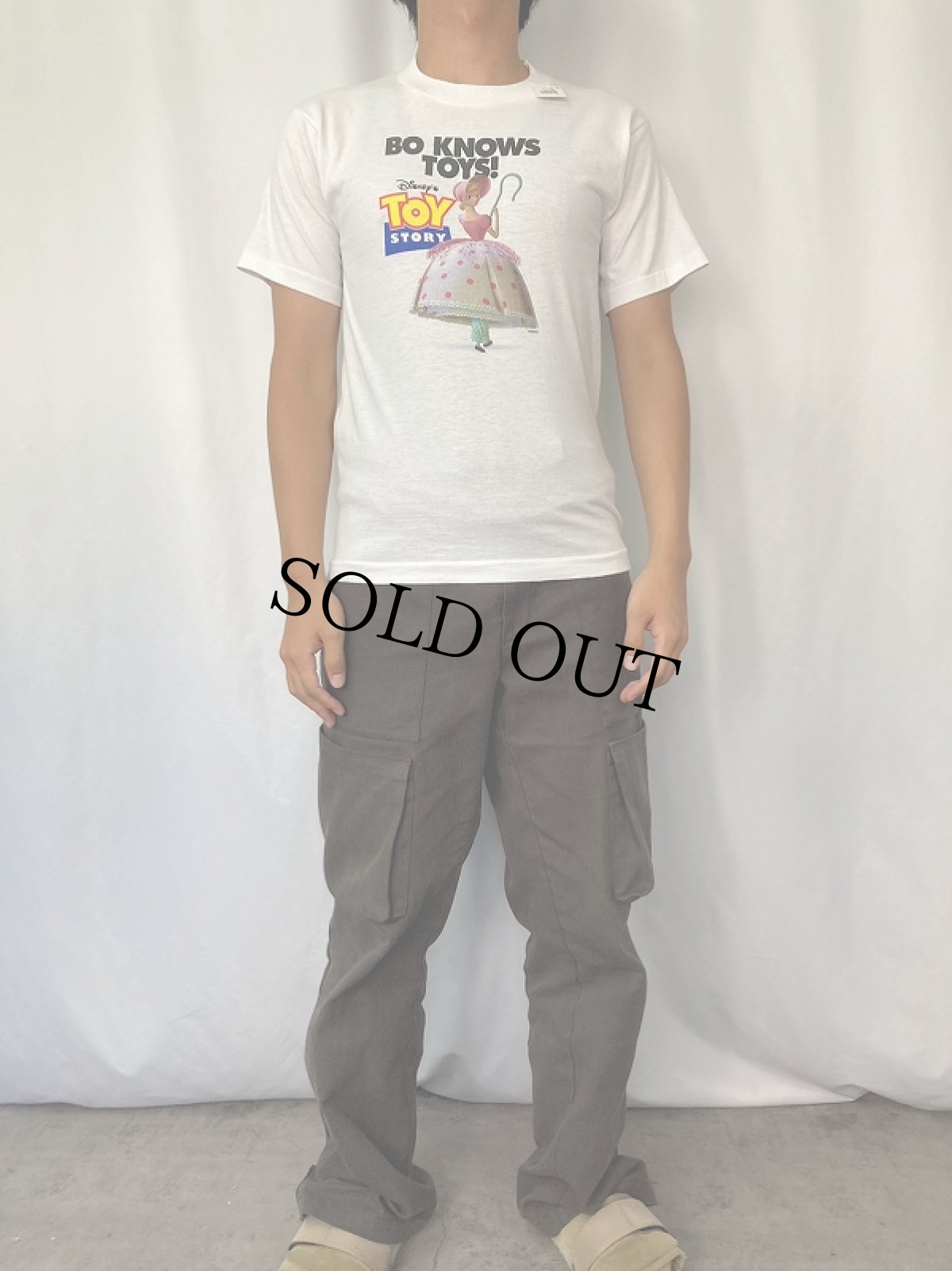 画像2: 90's Disney TOY STORY "BO KNOWS TOYS!" キャラクタープリントTシャツ (2)