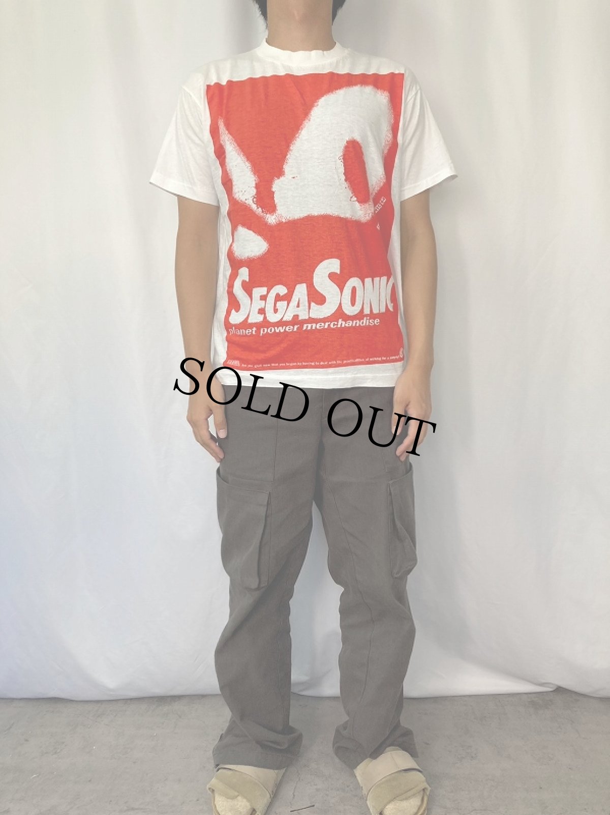 画像2: 90's SEGA SONIC ゲームキャラクタープリントTシャツ (2)