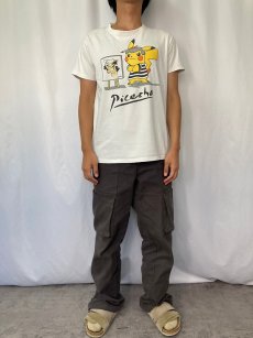 画像2: POKEMON "Picacho" アートパロディTシャツ M (2)