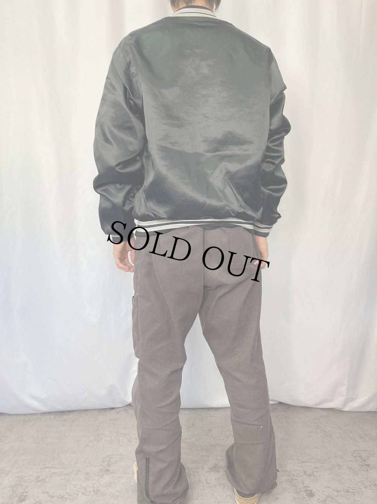 画像3: 90's Chalk Line "RAIDERS" フットボールチーム ナイロンスタジャン M (3)