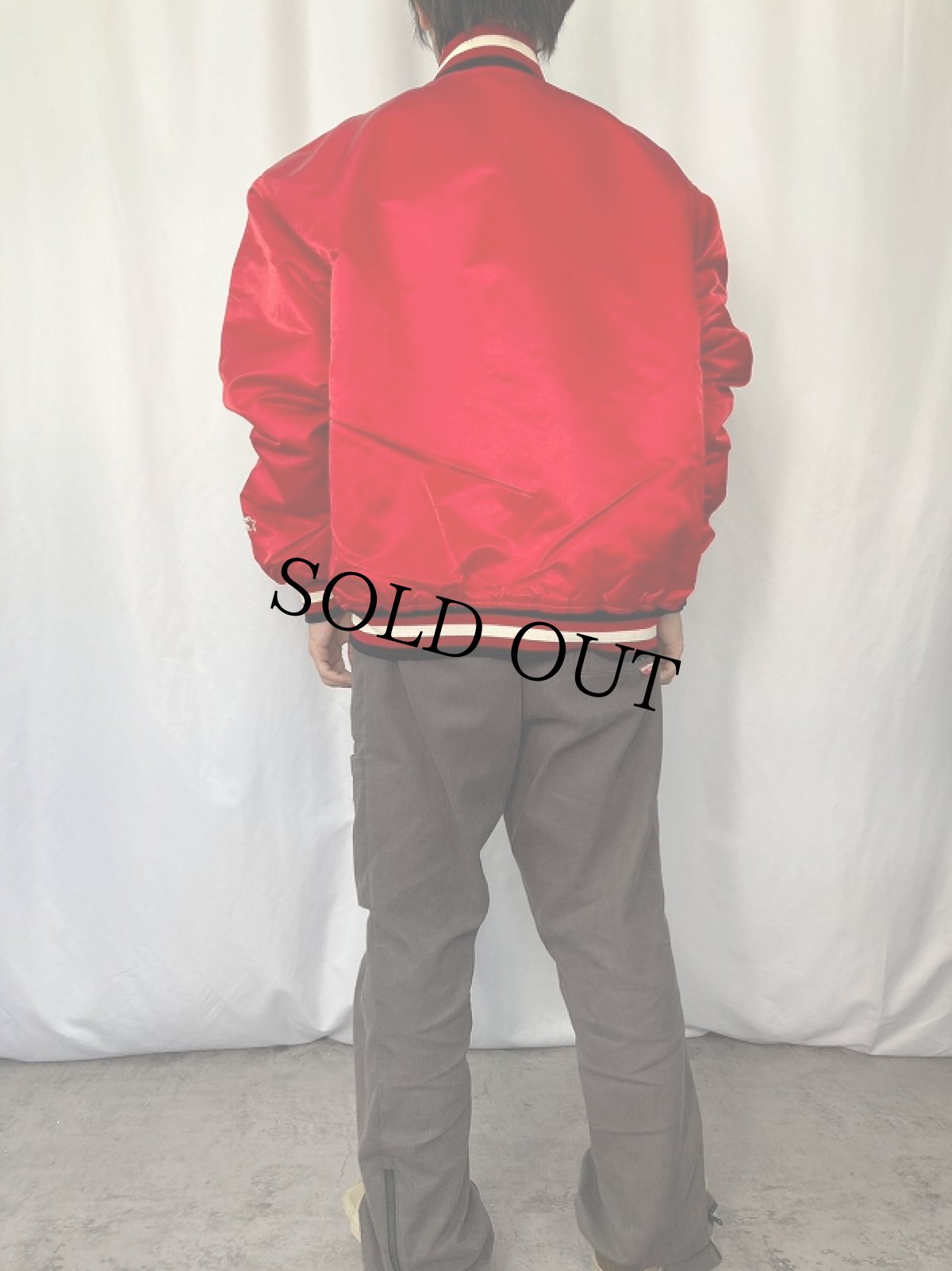 画像3: 90's STARTER USA製 "CHICAGO BULLS" NBAチーム ナイロンスタジャン XXL (3)