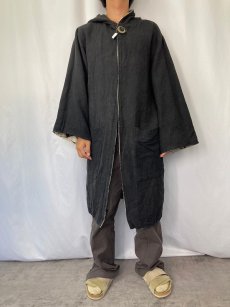 画像6: tribe NEPAL製 総柄デザイン リバーシブル フードコート S (6)