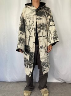 画像3: tribe NEPAL製 総柄デザイン リバーシブル フードコート S (3)