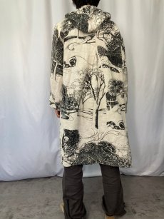 画像4: tribe NEPAL製 総柄デザイン リバーシブル フードコート S (4)