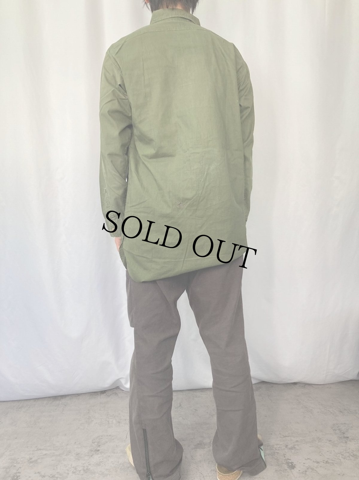 画像3: 40's U.S.NAVY N-3 コットンポプリン ユーティリティシャツ (3)