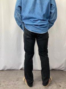 画像3: Levi's 511 ブラックデニムパンツ W33 (3)