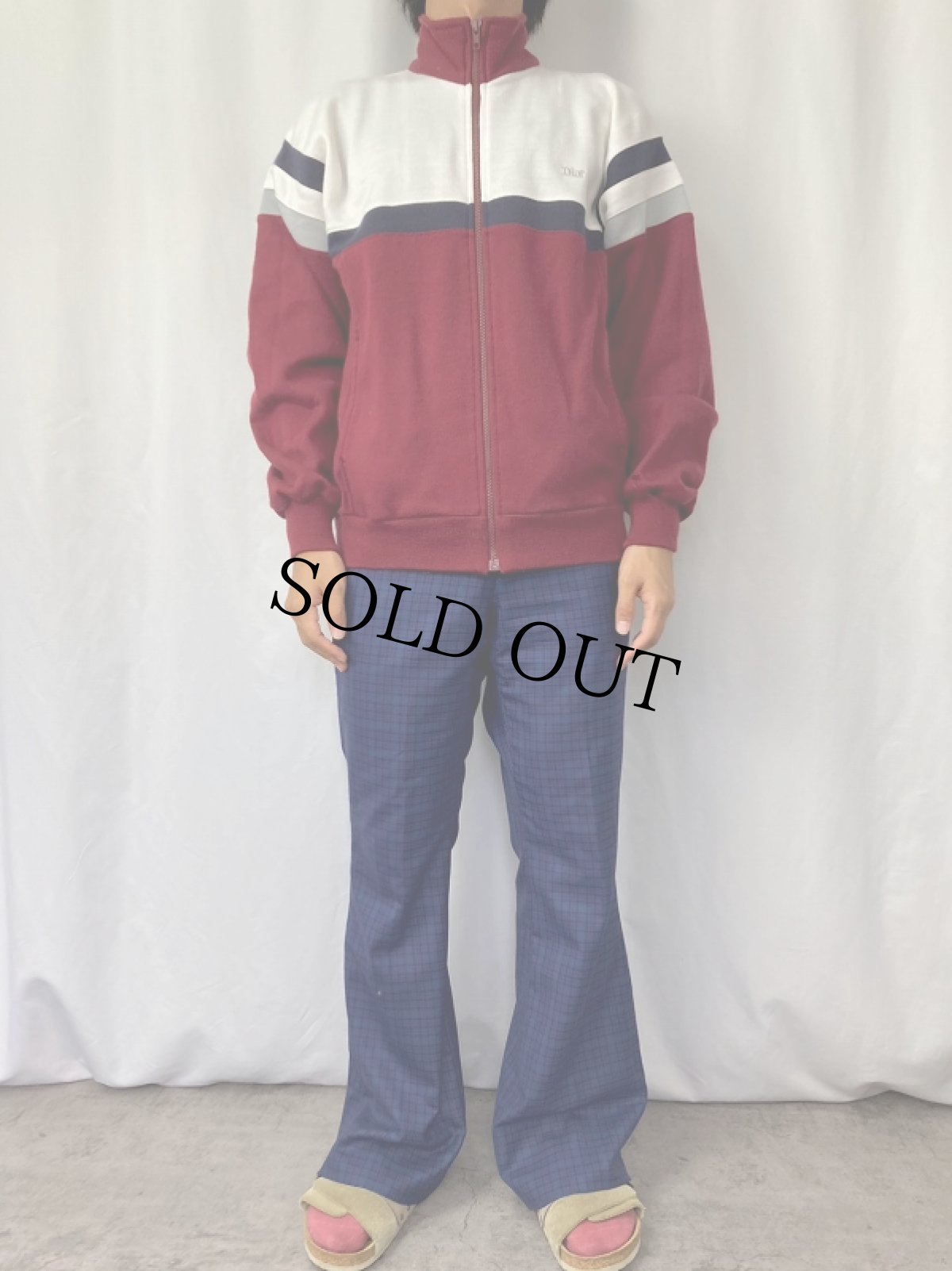 画像2: 80's Christian Dior MONSIEUR ロゴ刺繍 トラックジャケット M (2)