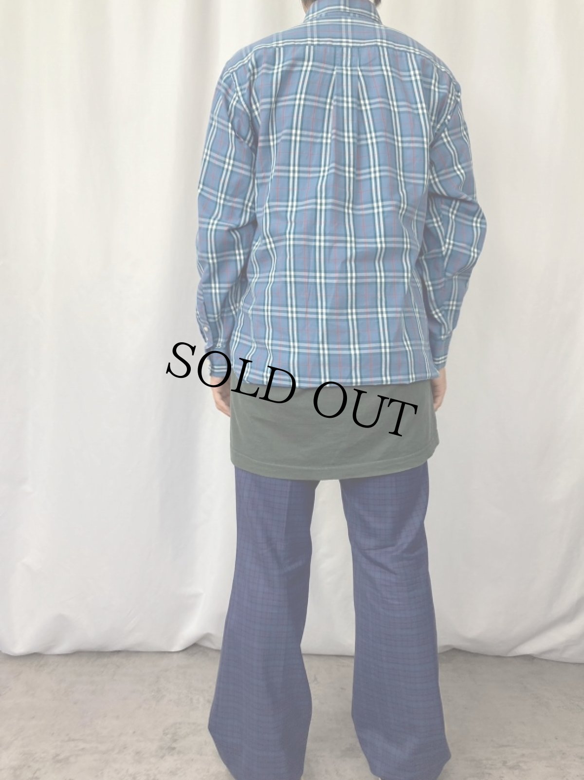 画像3: BURBERRY LONDON バーバリーチェック柄 ボタンダウンシャツ M (3)