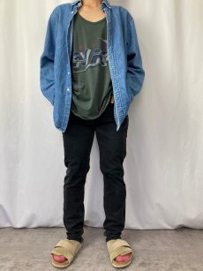 画像2: Levi's 511 ブラックデニムパンツ W33 (2)