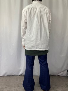 画像3: BURBERRY LONDON ロゴ刺繍 コットンシャツ 2L (3)