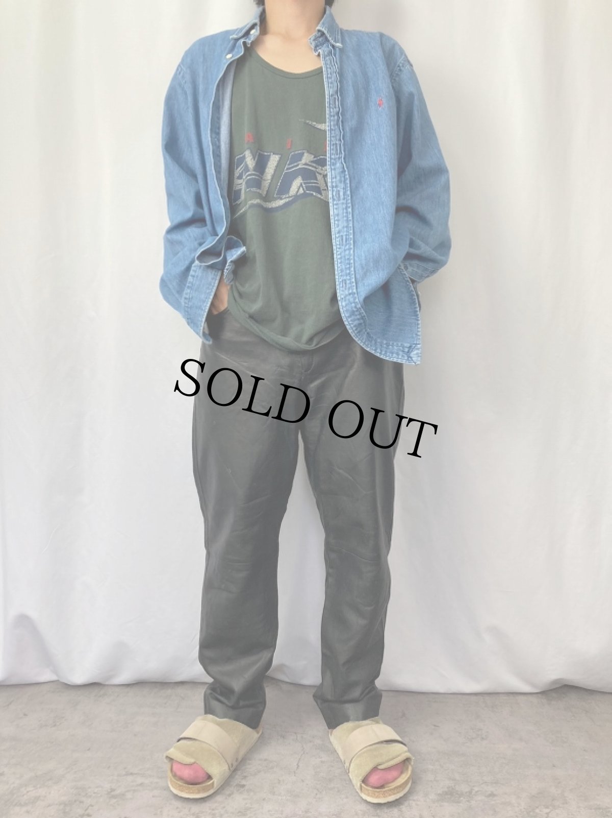 画像2: レザーパンツ W31 (2)