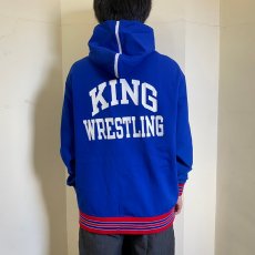 画像3: 【SALE】  BETLIN MFG CO. "LIONS" フード付き プリントナイロンジャケット XL (3)