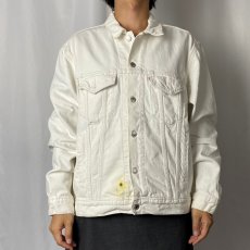 画像2: 90's Levi's 70503 02 ブリーチ加工 デニムジャケット L (2)