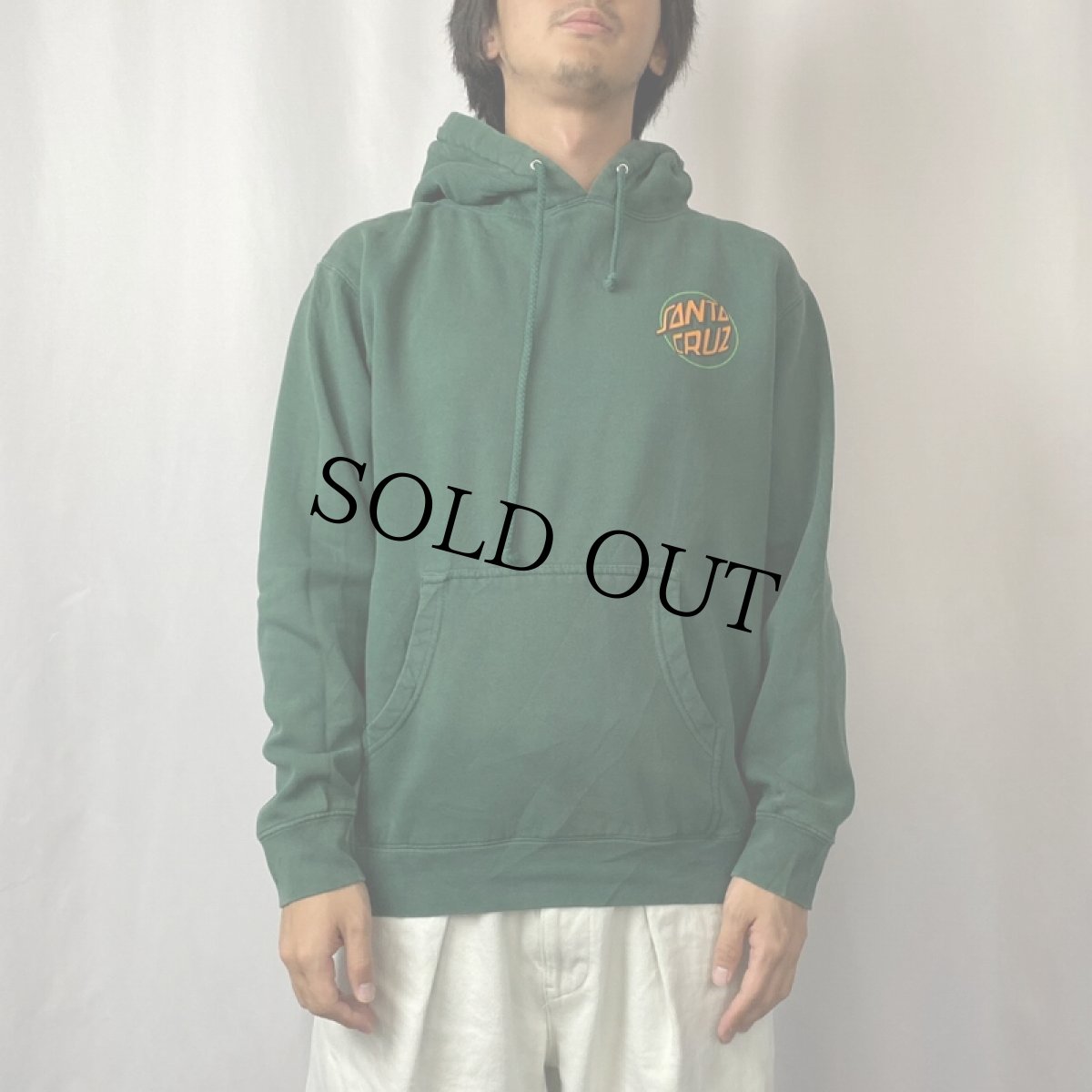 画像3: SANTA CRUZ "SCREAMING HAND" ロゴプリント スウェットフーディー L (3)