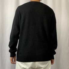 画像3: 70〜80's ORLON CAMPUS USA製 切り替えデザイン ジップアップニットジャケット BLACK (3)