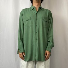 画像2: 50's GABARDINE ExpertlyTailored ウールギャバジンシャツ (2)