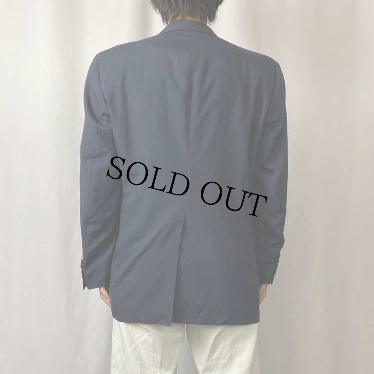 画像3: 〜90's BURBERRY USA製 テーラードジャケット NAVY (3)