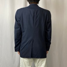 画像3: 〜90's BURBERRY USA製 テーラードジャケット NAVY (3)