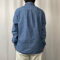 画像3: A.P.C. 刺繍デザイン デニムシャツ L (3)