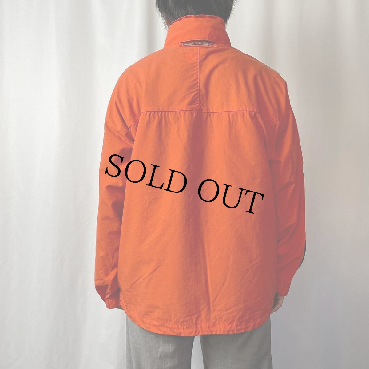 画像3: NAUTICA ジップデザイン リップストップナイロンジャケット M (3)