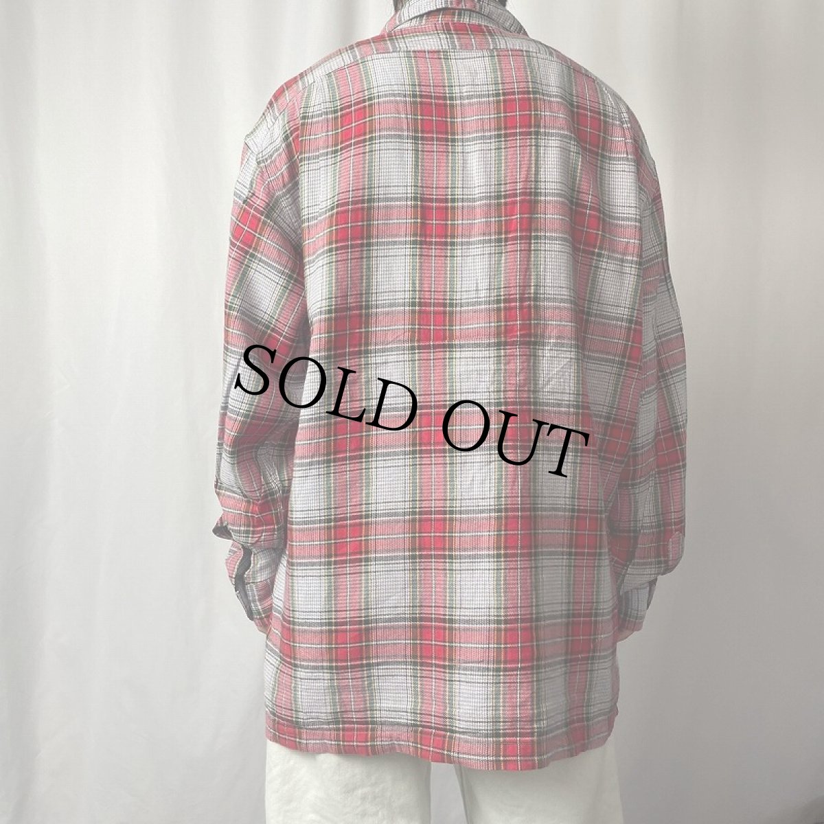 画像3: Ralph Lauren RRL 三ツ星 チェック柄 レーヨン×コットンシャツ XL (3)