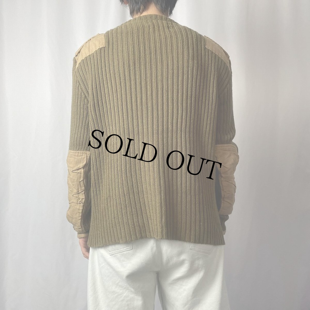 画像3: POLO Ralph Lauren "BRITISH ARMY TYPE" コットンニット コマンドセーター L (3)